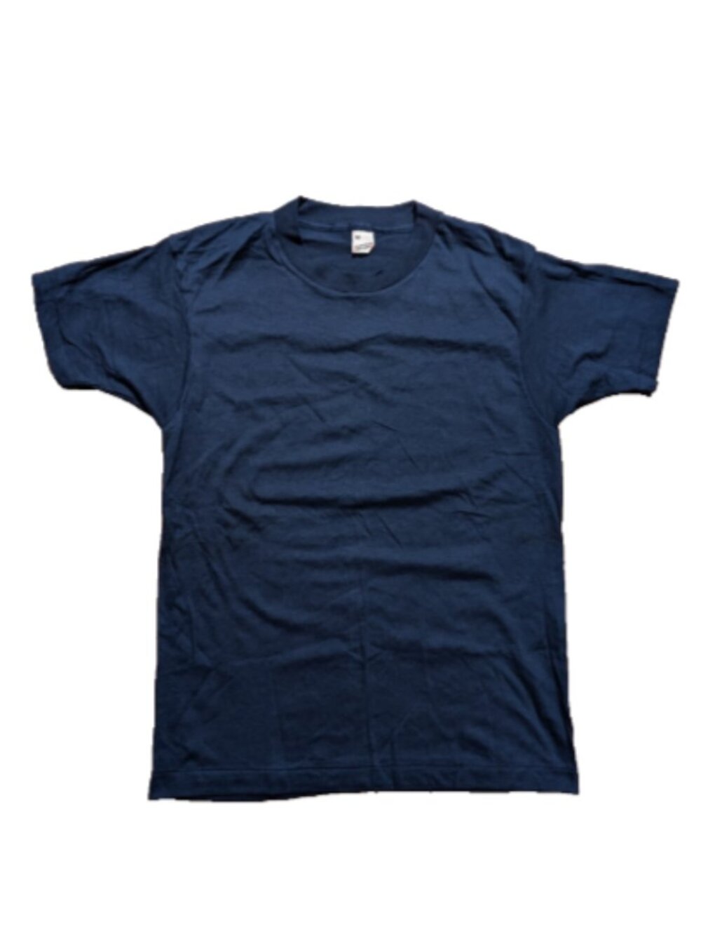 Vintage 90s Screen Stars Dark Blue 50/50 T-Shirt Blank Sz M Deadstock NWOT